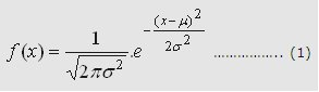 Equation for a Normal Distribution